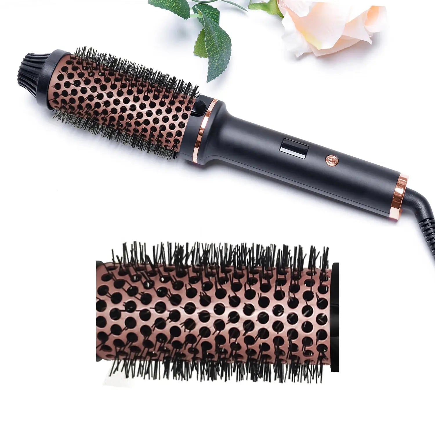 Brosse chauffante 2 - en - 1 : lisseur et boucleur rotatif 450° - Lipsy Hair