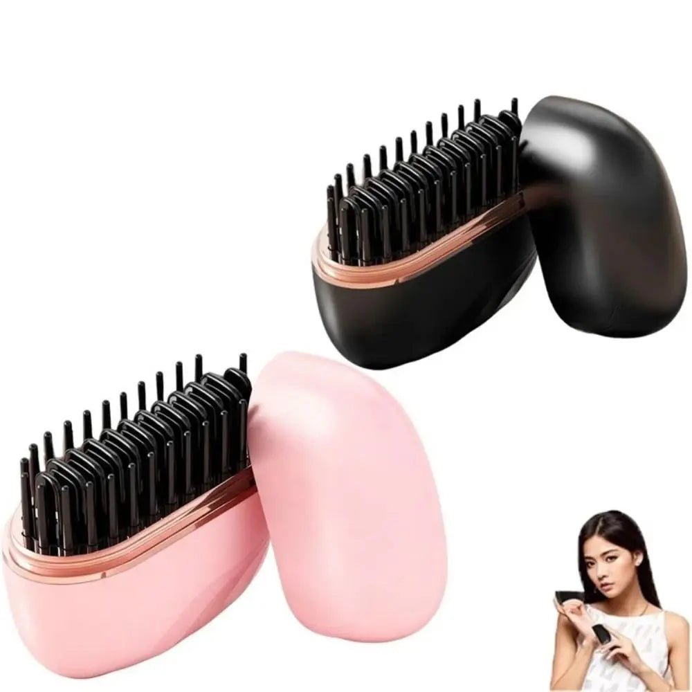 Brosse Lissante Chauffante Électrique Mini – Sans Fil & Rechargeable - Lipsy Hair