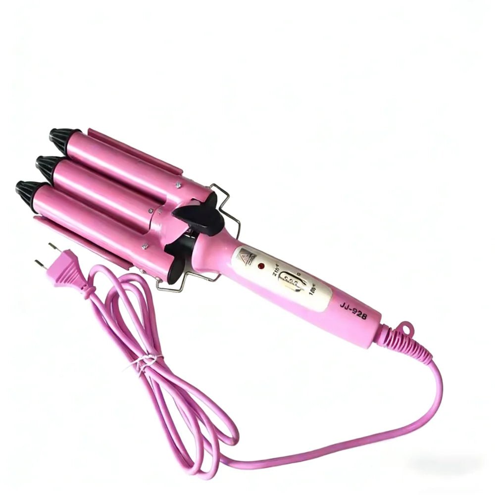 Fer à friser professionnel triple cylindre en céramique – Coiffage ondulé 110 - 220V - Lipsy Hair