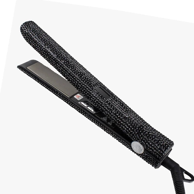 Lisseur professionnel titane 25 mm avec strass & écran LCD - Lipsy Hair