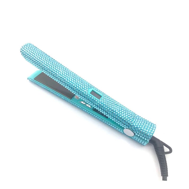 Lisseur professionnel titane 25 mm avec strass & écran LCD - Lipsy Hair