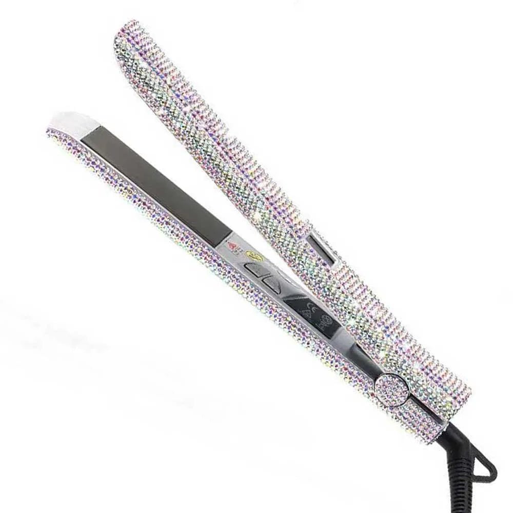 Lisseur professionnel titane 25 mm avec strass & écran LCD - Lipsy Hair